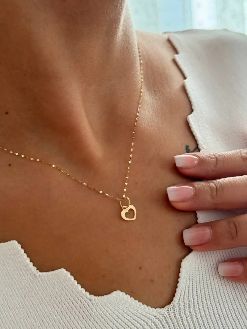 آویز مینیمال سفارشی مدل قلب 💚
