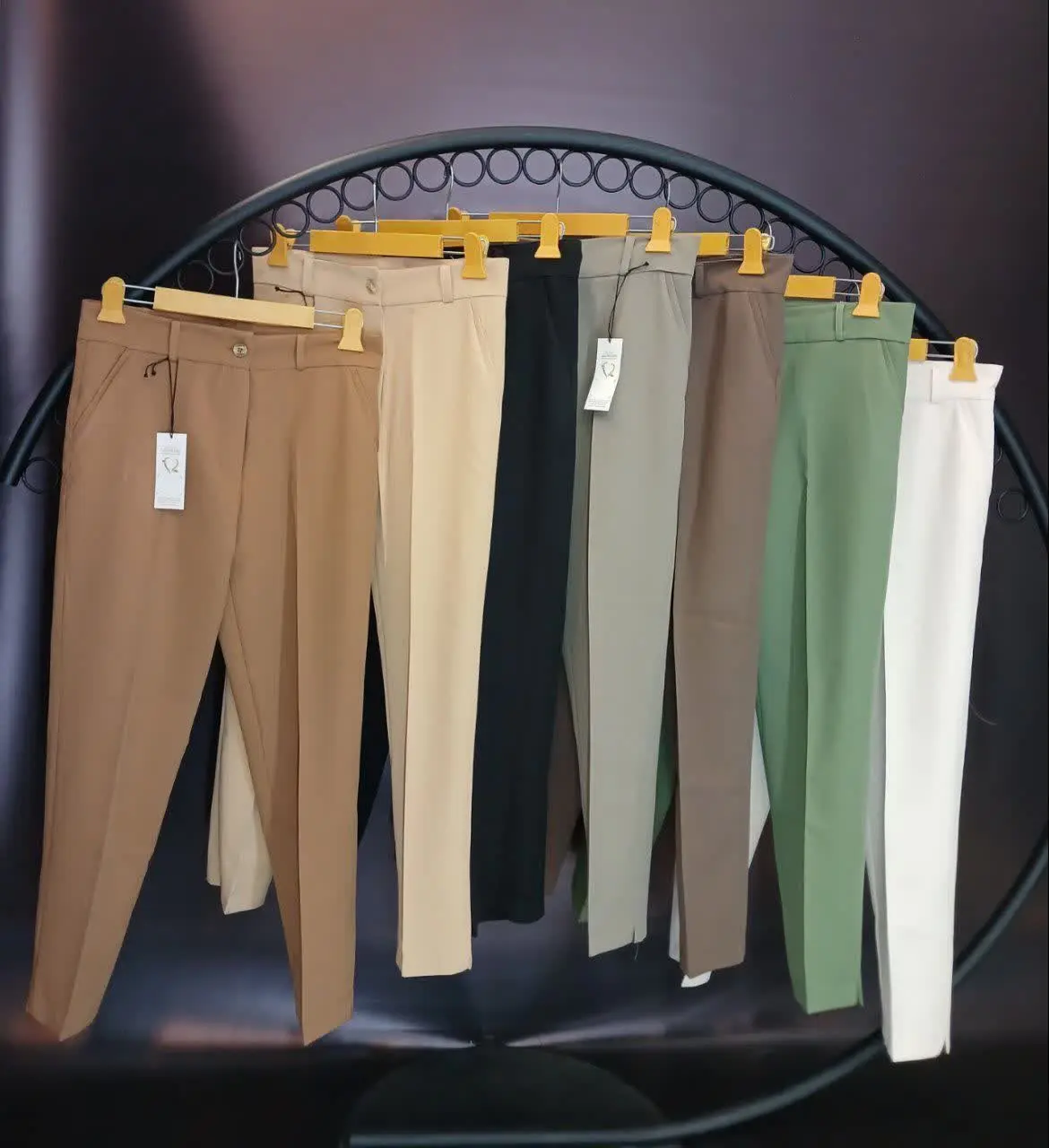 شلوار مازراتی دمپا چاکدار کمردار مزونی 
