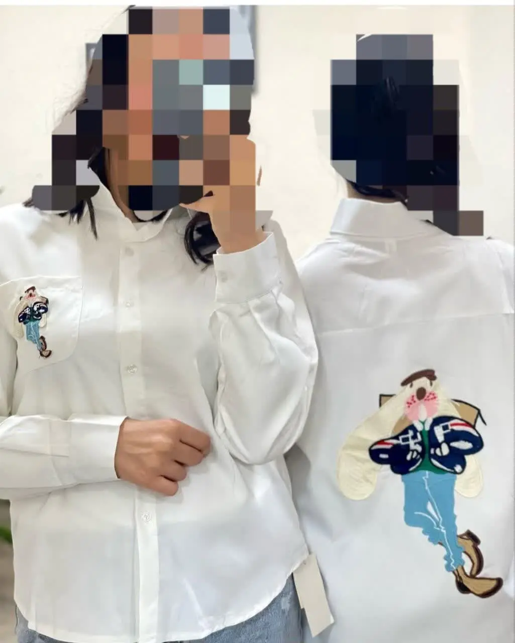 🌼شومیز سفید دخترانه وارداتی، گلدوزی شده
