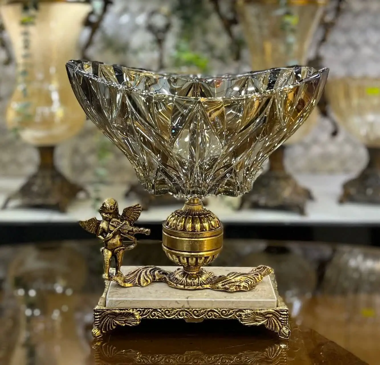 🛑آجیل خوری کایا ارغوانی پایه سنگی آنجل
