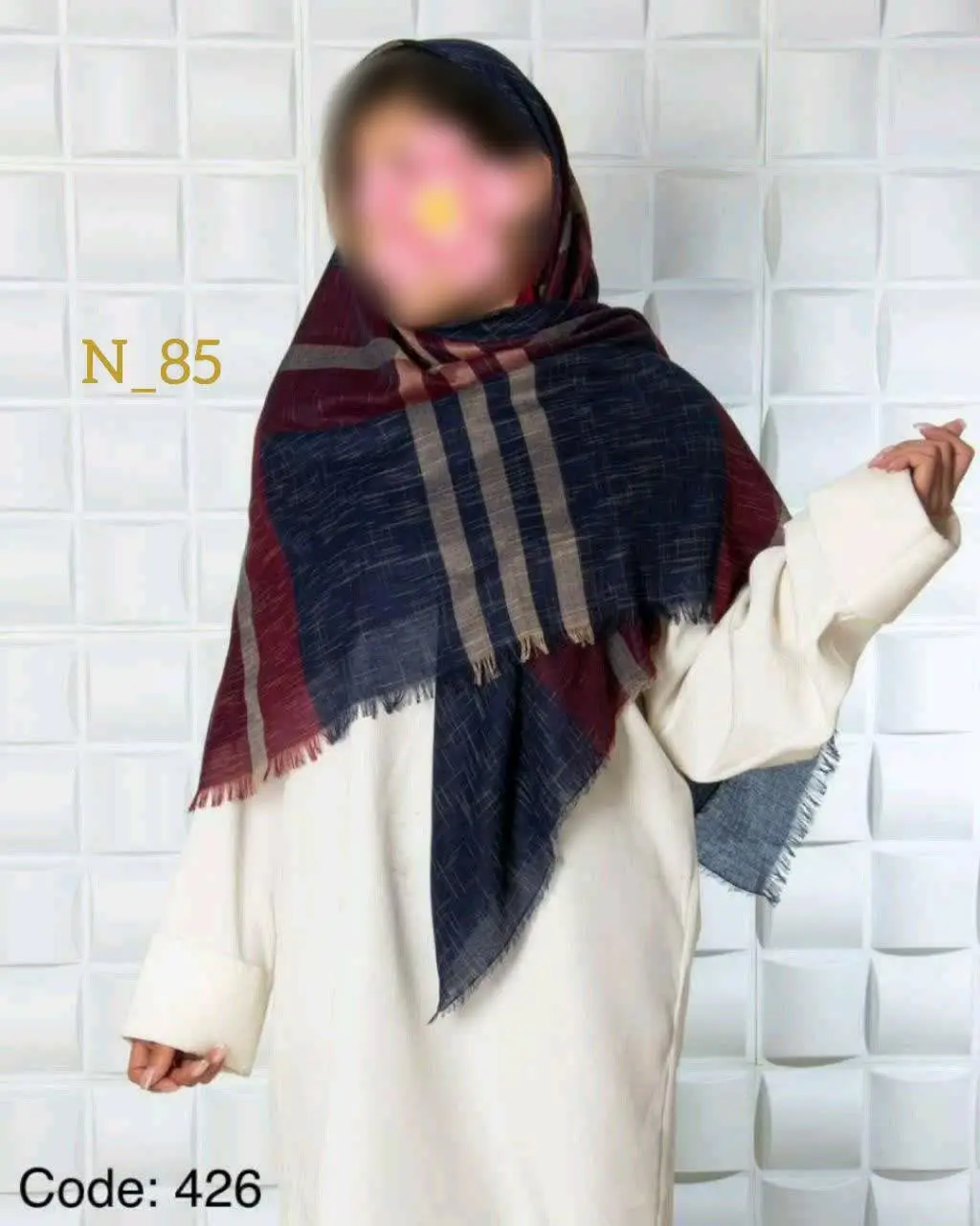 🔶💫 #عنوان: روسری ریشه پرزی
