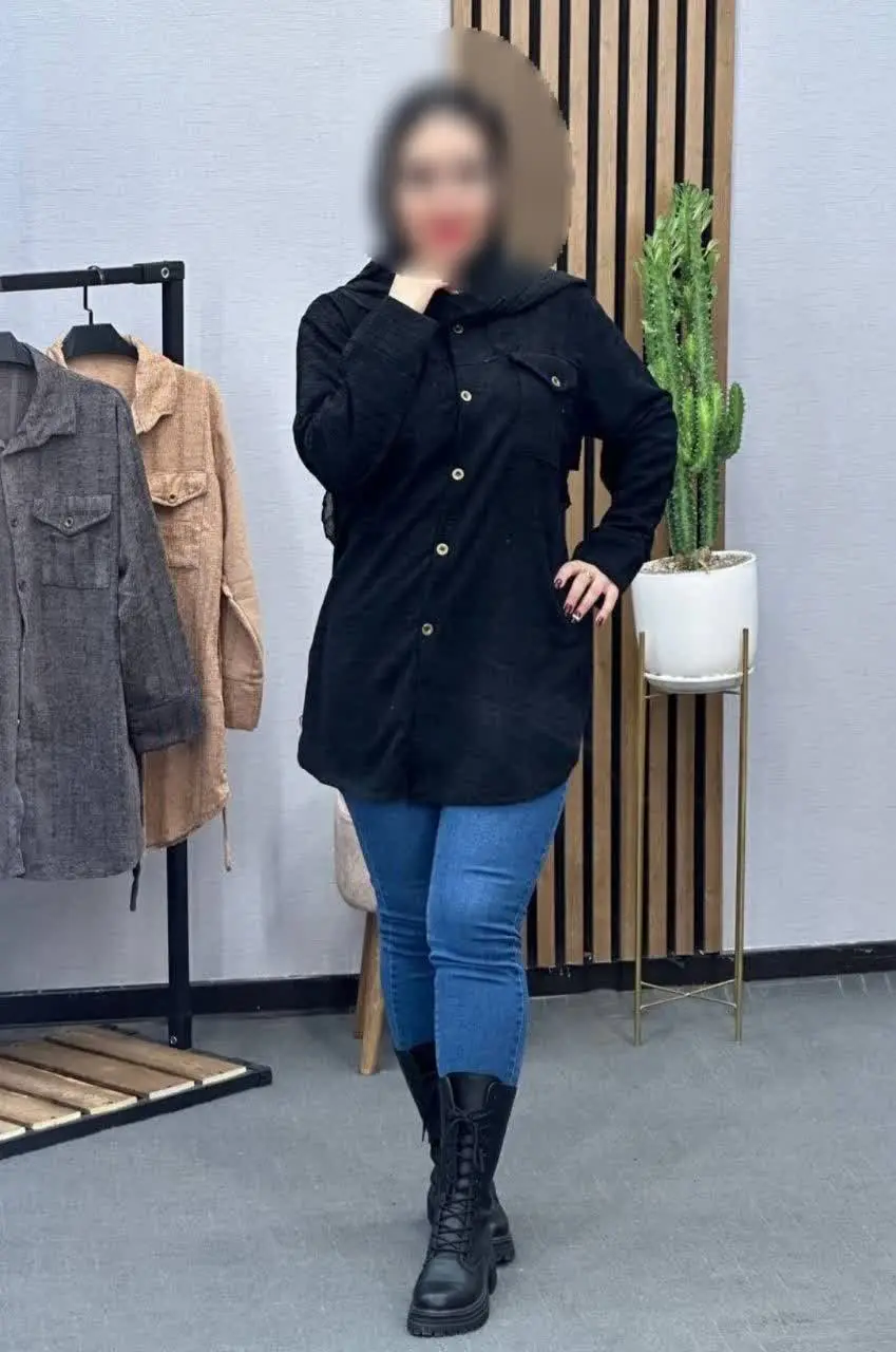 🌱 یه کار زیبا و گرم مناسب پاییز با دوجیب کاربردی و کمری جهت تنظیم سایز مخصوص شیک پسندا. 
