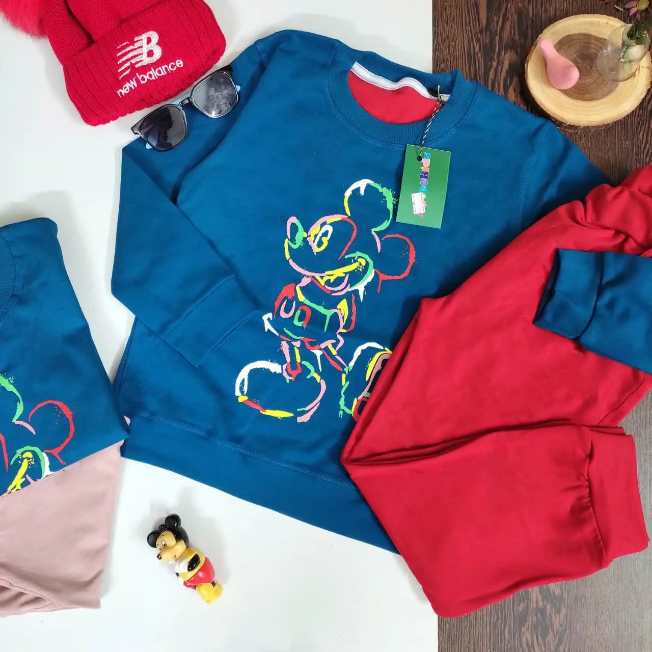 🔅جنس: بلوز‌ پنبه دورو مدل لش چاپ زول، دوریقه کشباف، دم آستین و دم
