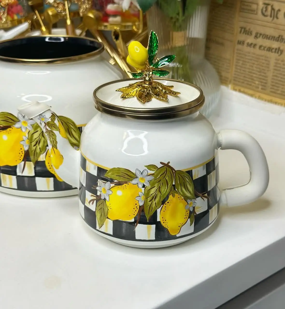 سری زیبای لعابی لیمو 🍋 🍋 
