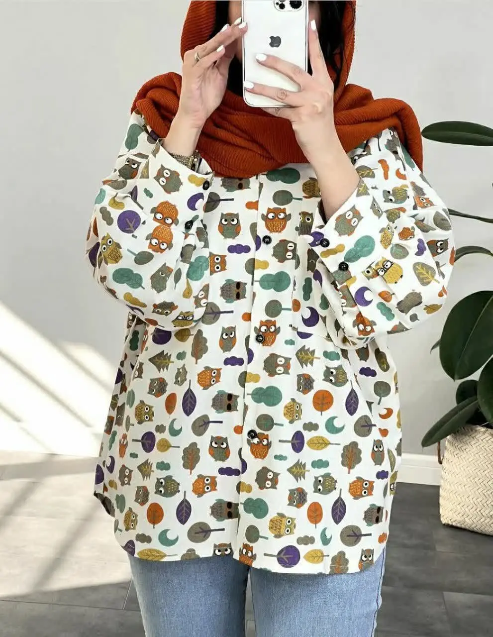 👚نام: کار چاپی مدل جغدی
