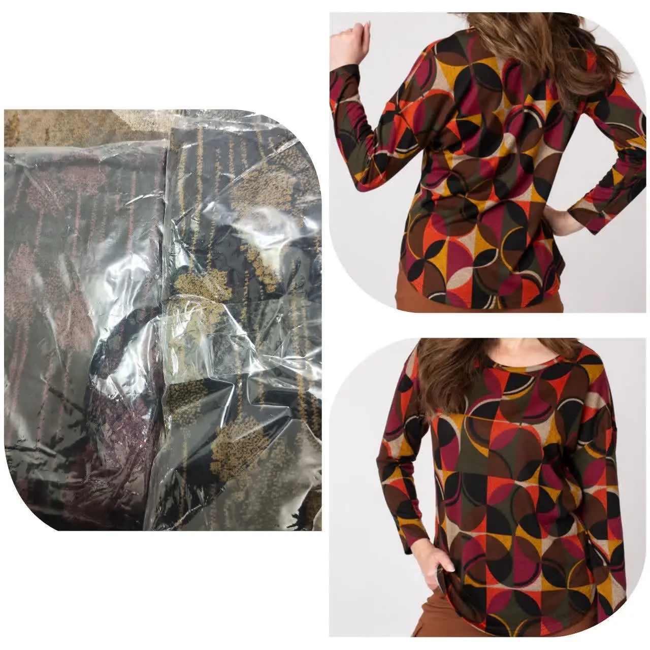 تیشرت طرح مخمل اعلا زنانه
