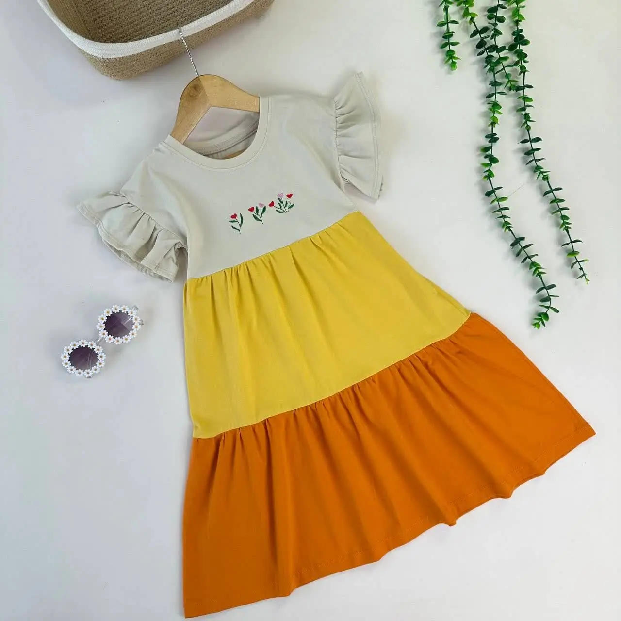 سارافون گلدوزی گل قلبی 😍
