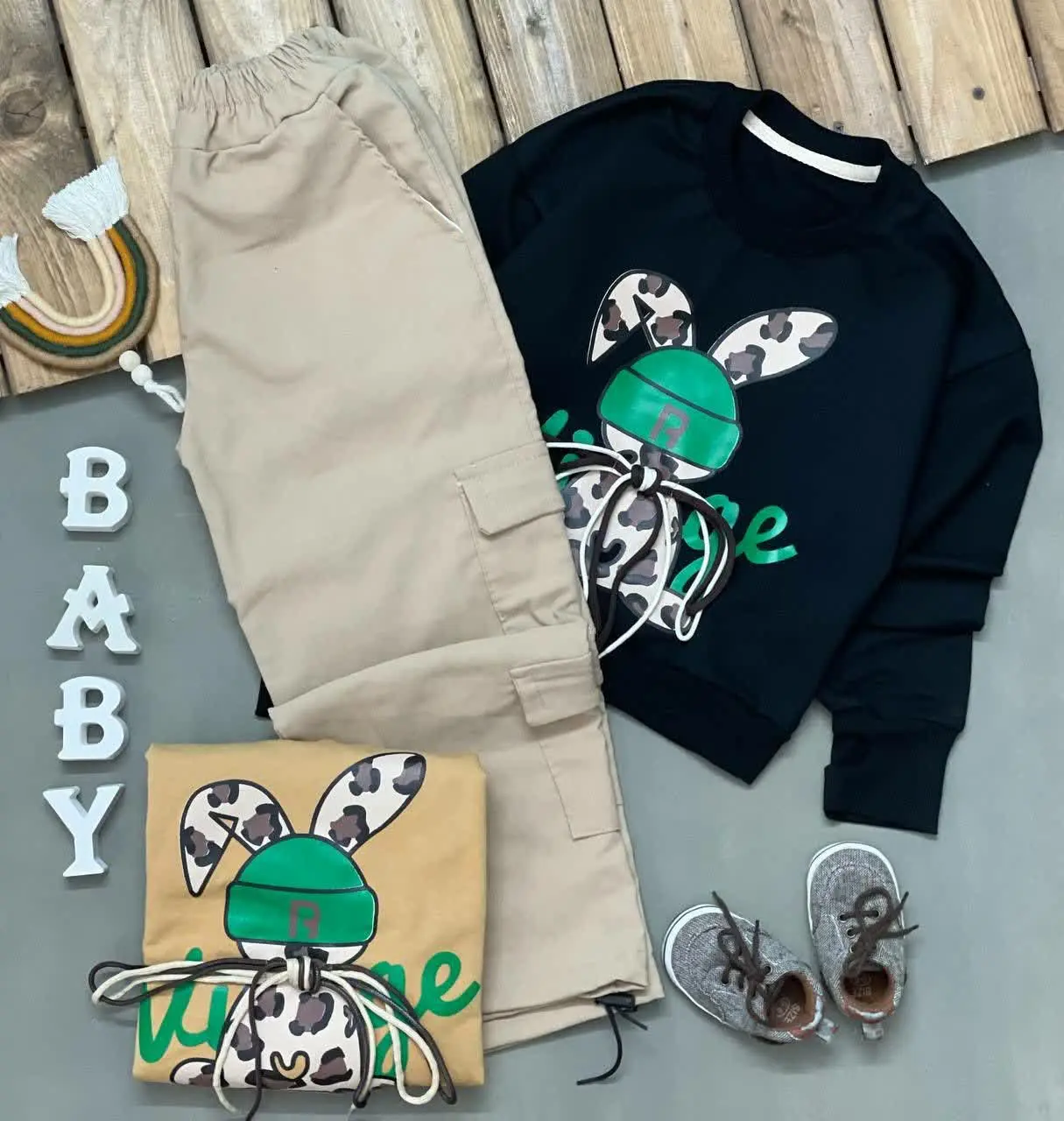 ست کراپ و شلوار کارگو✅✅
