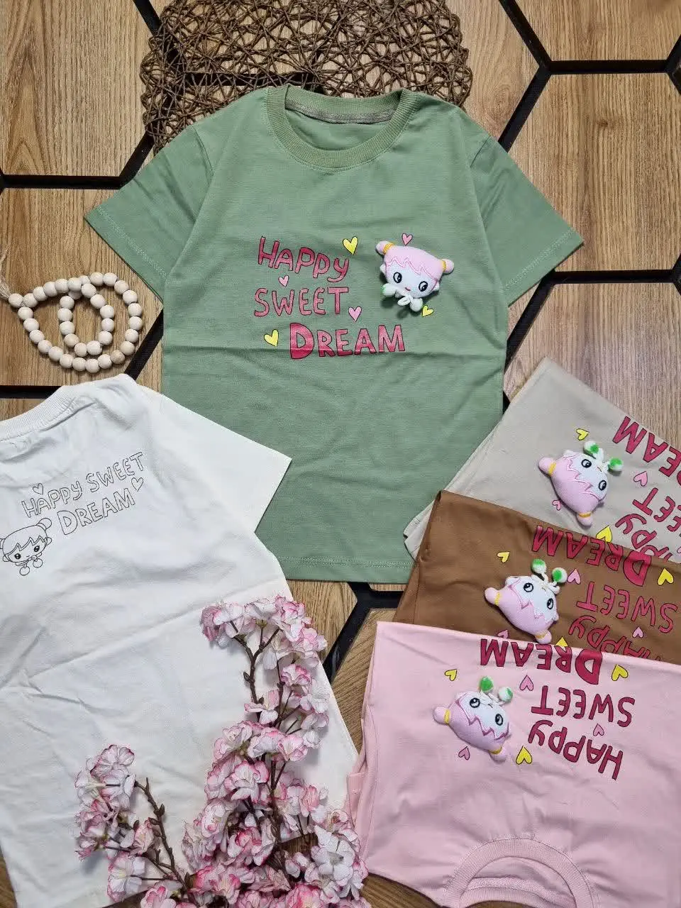 🍀 تیشرت تک دخترانه👧