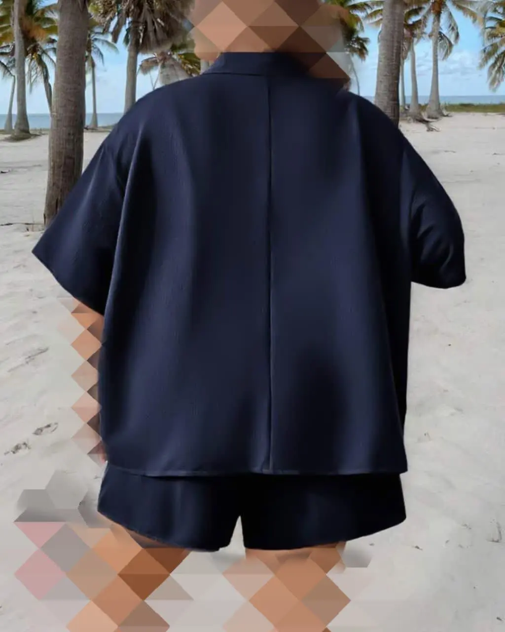 ✅ ست شومیز شلوارک خنک بیگ سایز