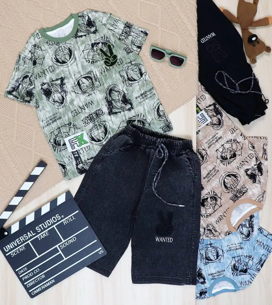 👫تیشرت و شلوارک چاپ کاکرو👫
