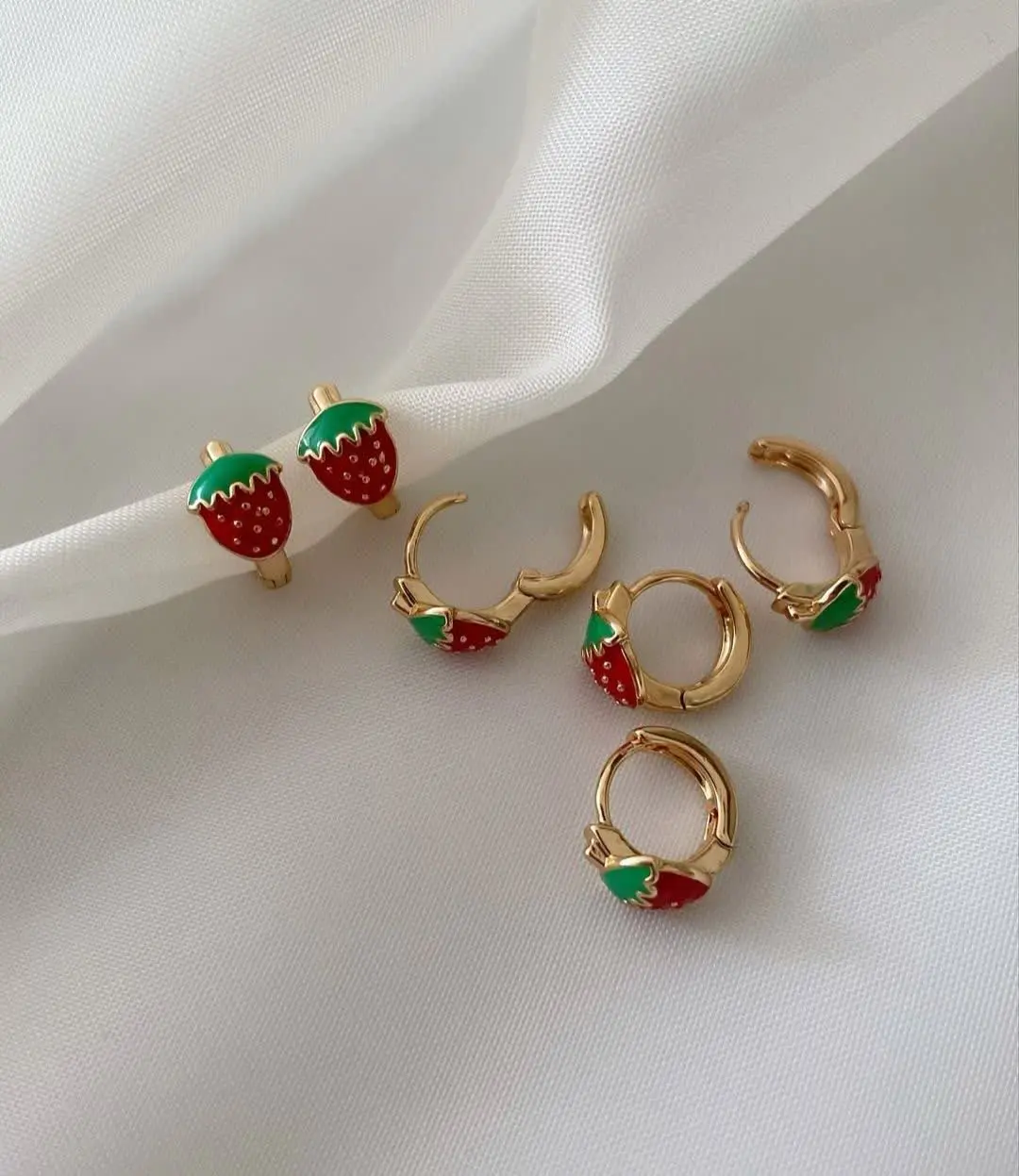 گوشواره توت فرنگی ژوپینگ کد...