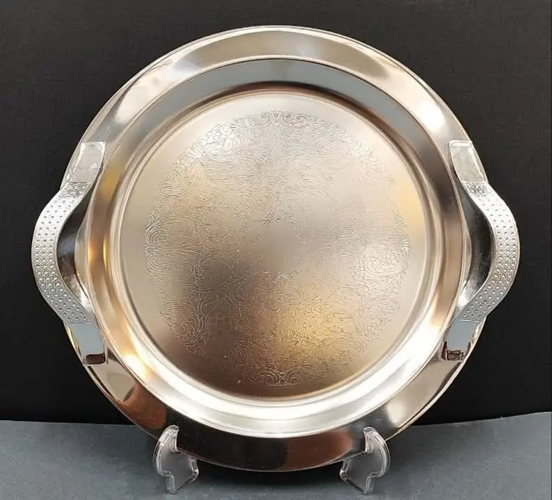 #سینی گرد وبیضی استیل🍓
