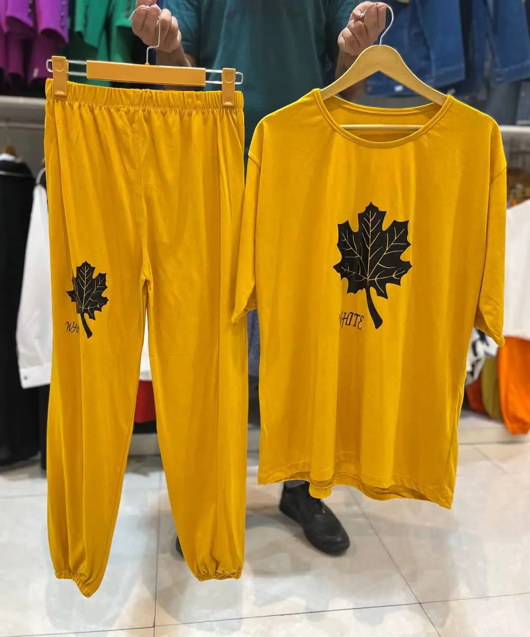 🖋نام: ست تیشرت شلوار برگ
