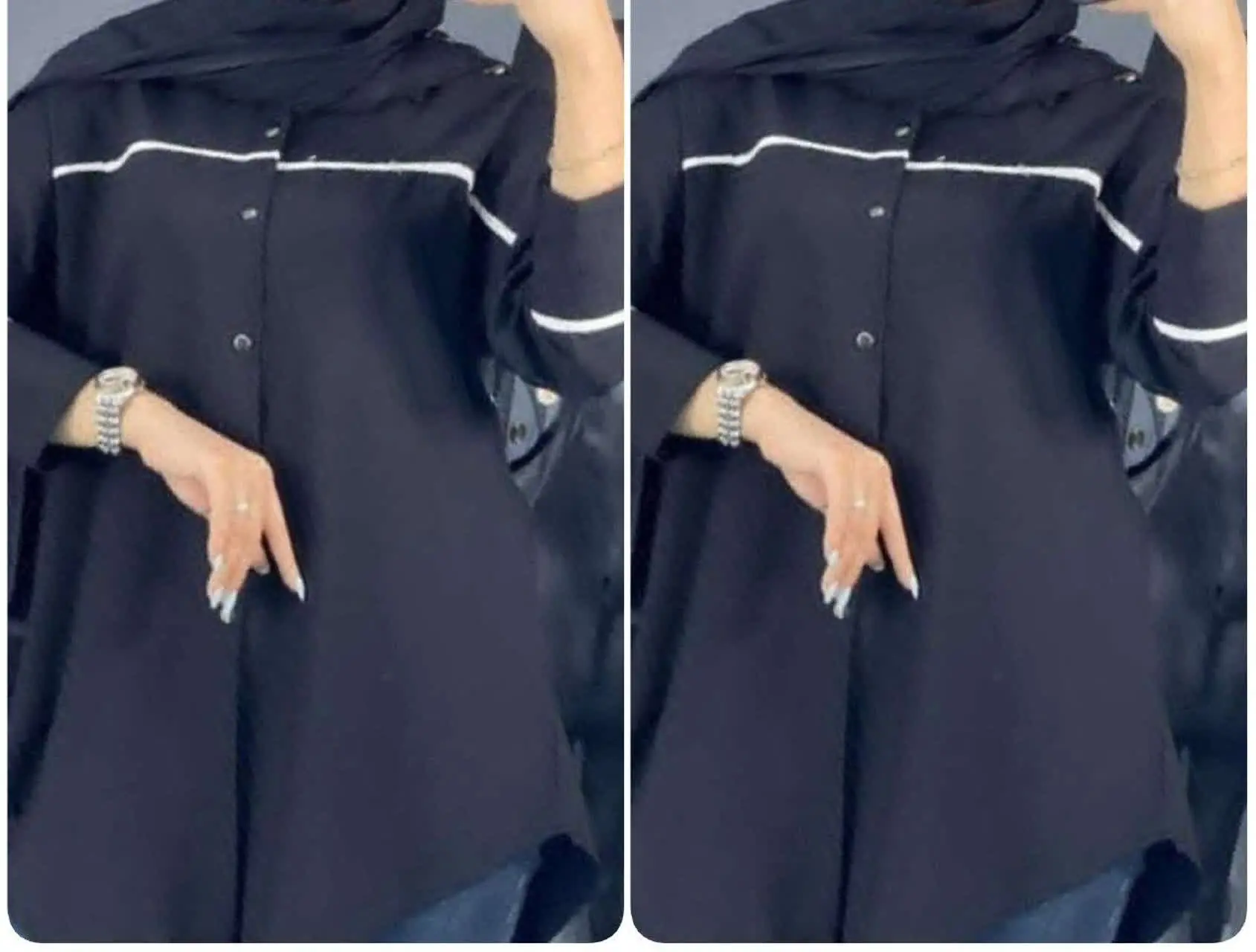 ❤️نام: مانتو مدل آنالیزا🏴 ((ویژه محرم)) 🏴
