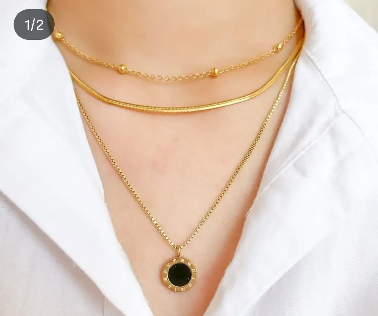 💍گردنبند های توپی و ماری و...