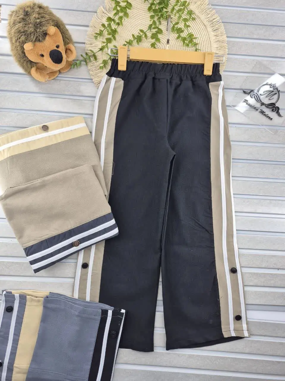 ✅ شلوار بگ بغل نوار ✅