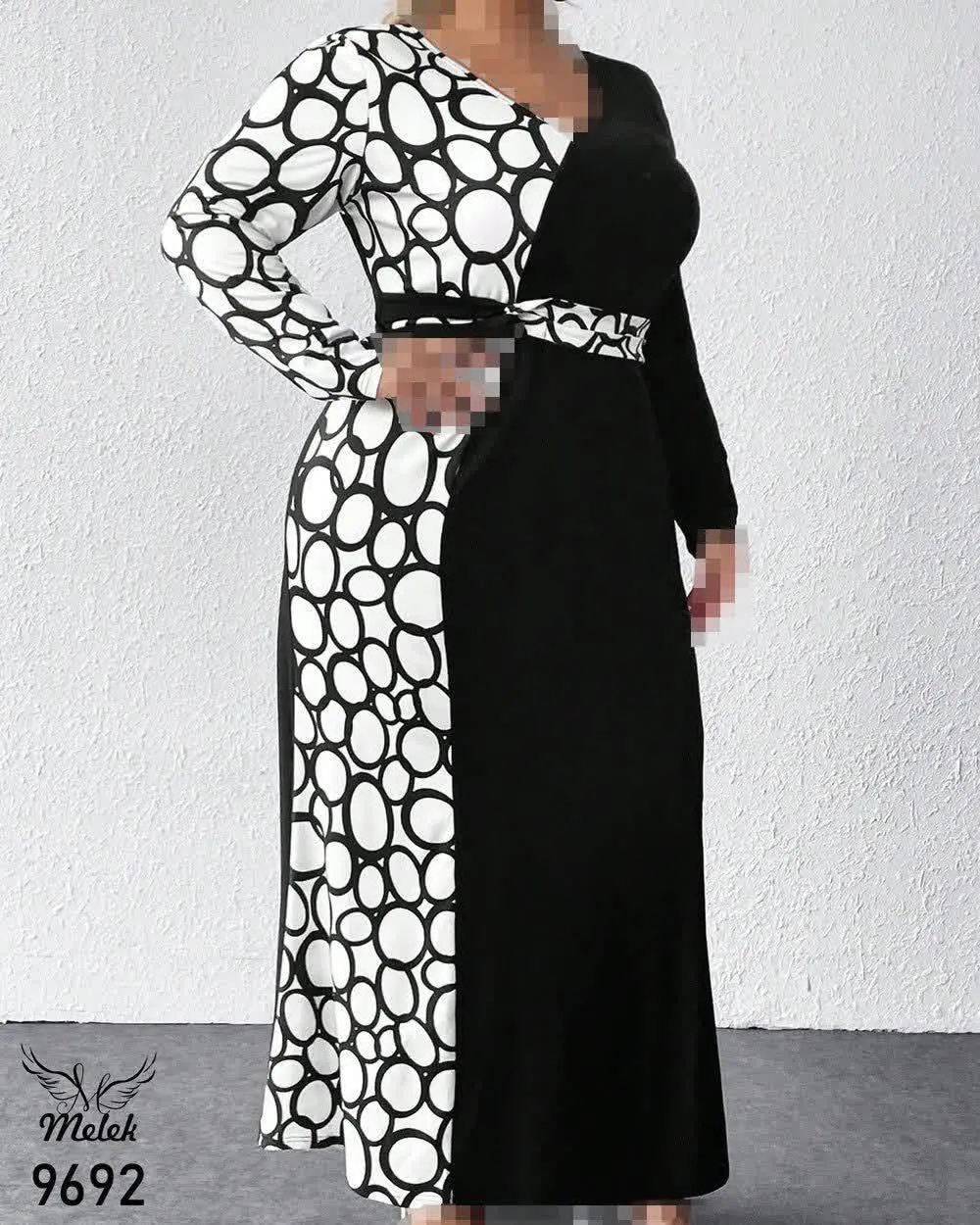 پیراهن مجلسی یقه گرد آستین...