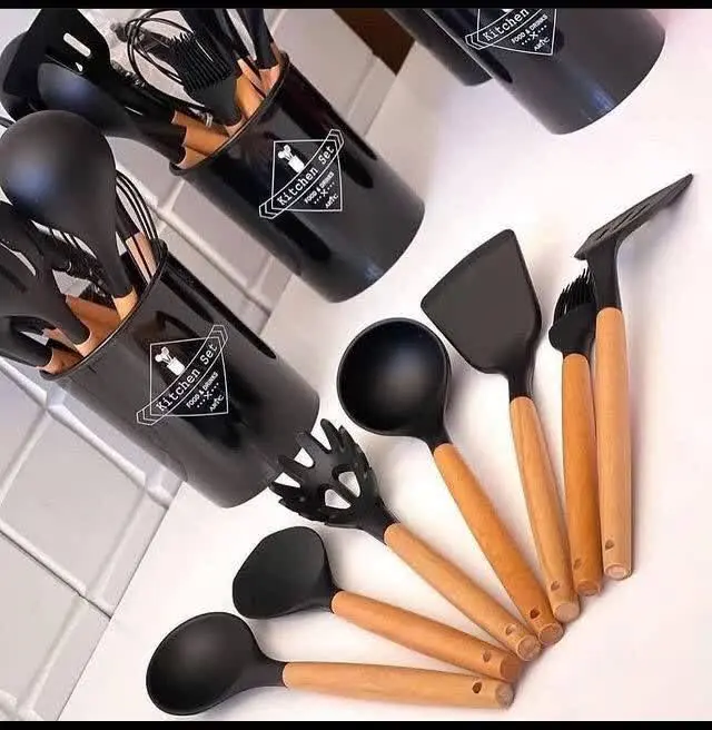 🌸ست کفگیر دسته چوبی🌸
