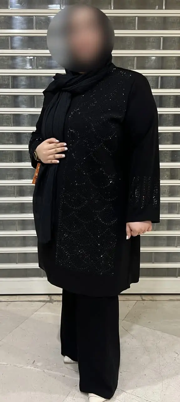 ✅مانتو مزونی مجلسی سنگ دوزی...