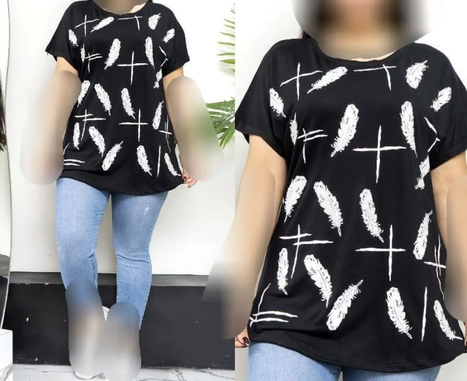 👚نام: تیشرت تک پر نگین کاری شده
