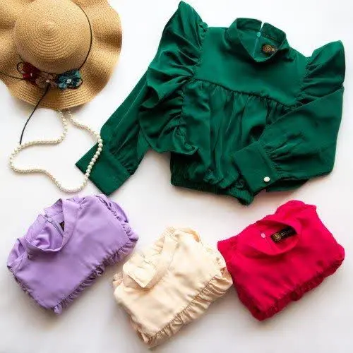 ✴️نام: شومیز الیزه چین دار
