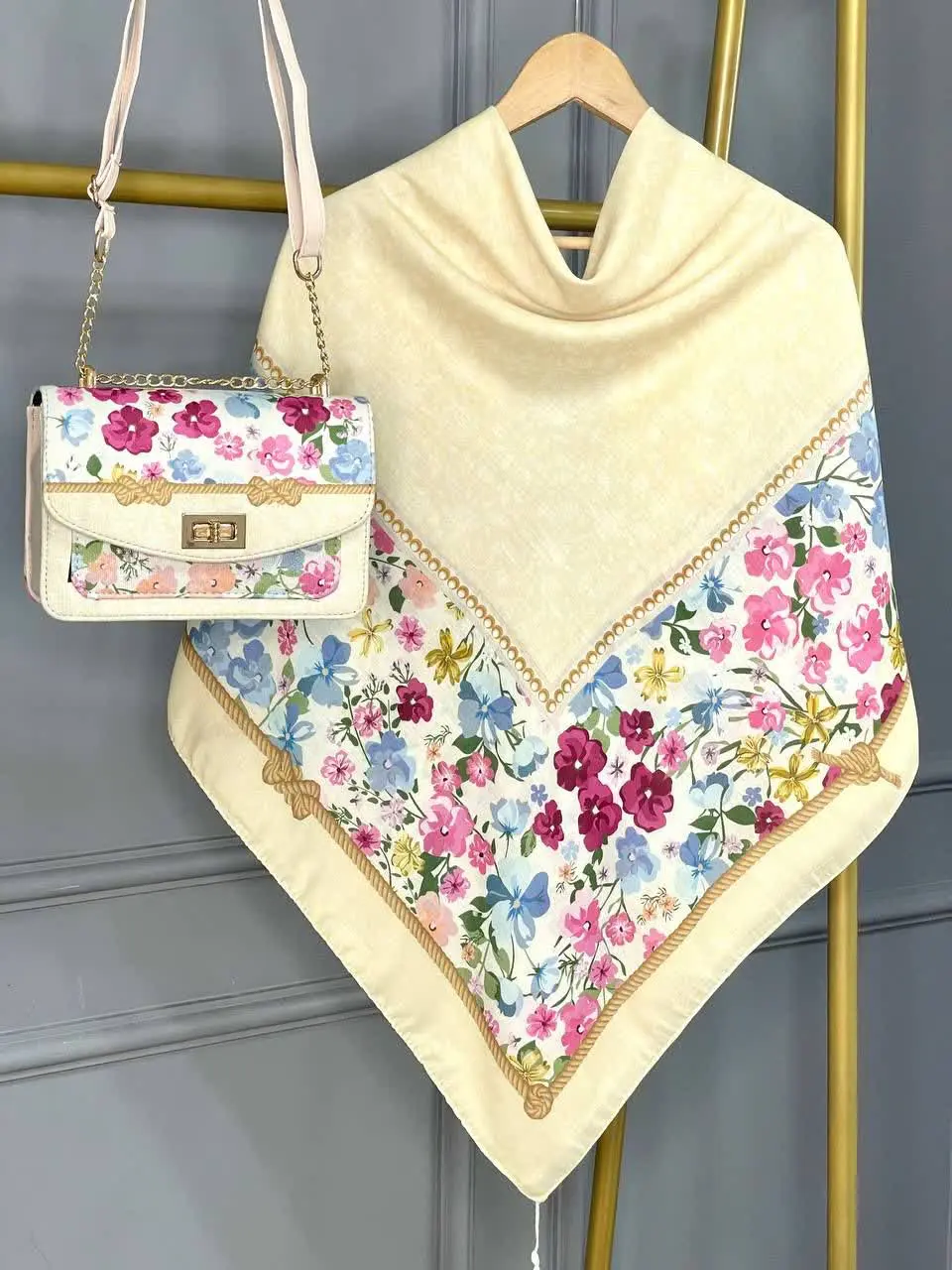 ✨#ست‌کیف‌روسری طرح آنام👩‍👧‍👦🍃
