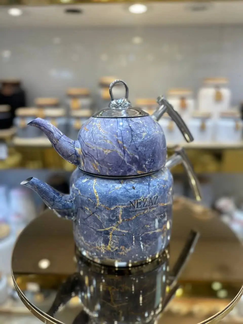 کتری قوری لوله ای طرح سنگ