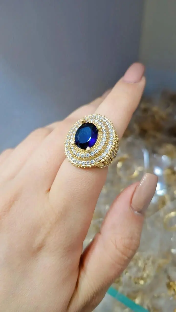 #انگشتر نگین جواهری 
