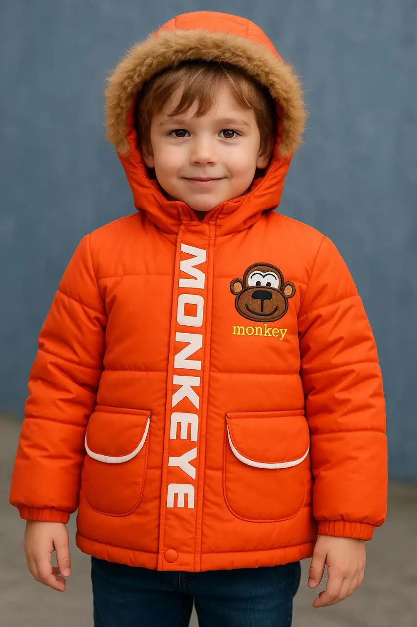 کاپشن پسرانه میمون کوچک