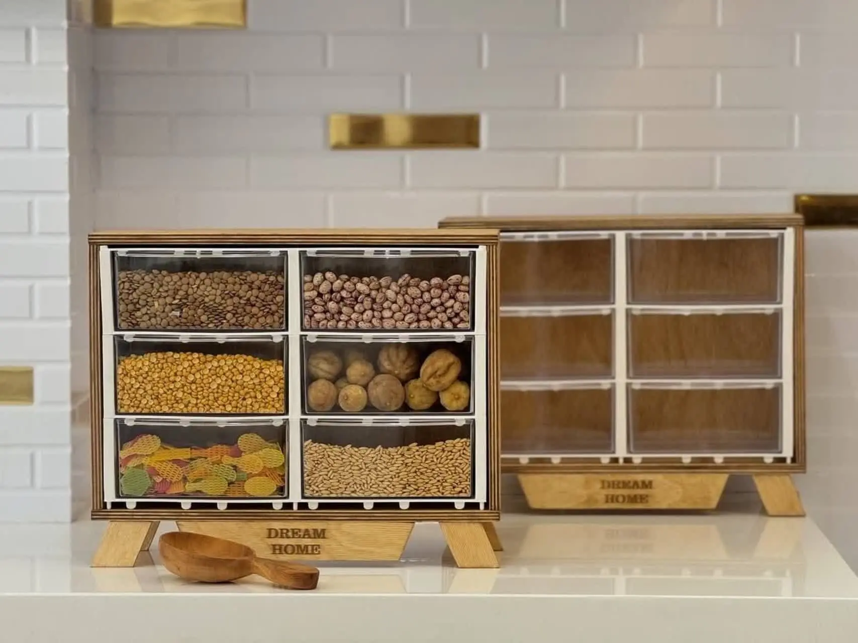 💥باکس حبوبات ۶ کشو بزرگ💥