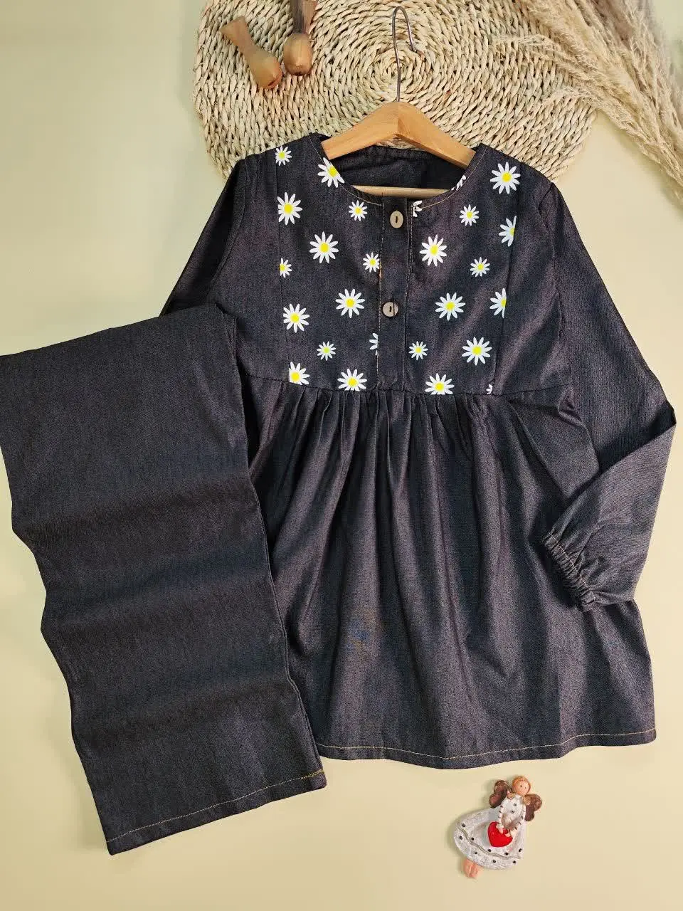 پیراهن شلوار بابونه 
