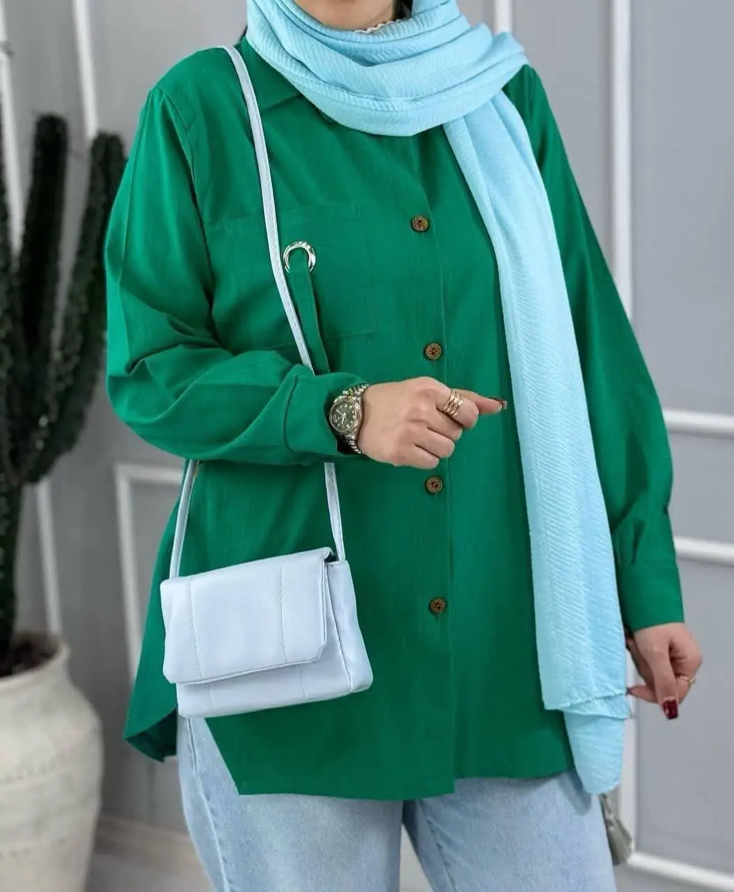 نام: مانتو لنین بغل دکمه 
