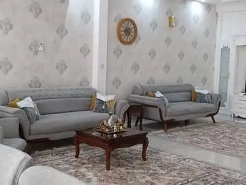 مبل چستر ۸ نفره با چوب راش 
