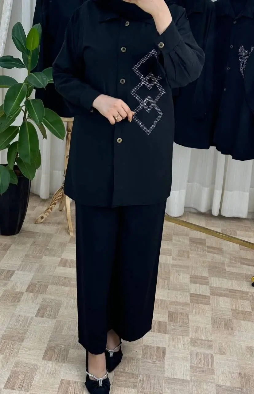 🔴نام: ست شومیز شلوار قواره متوسط
