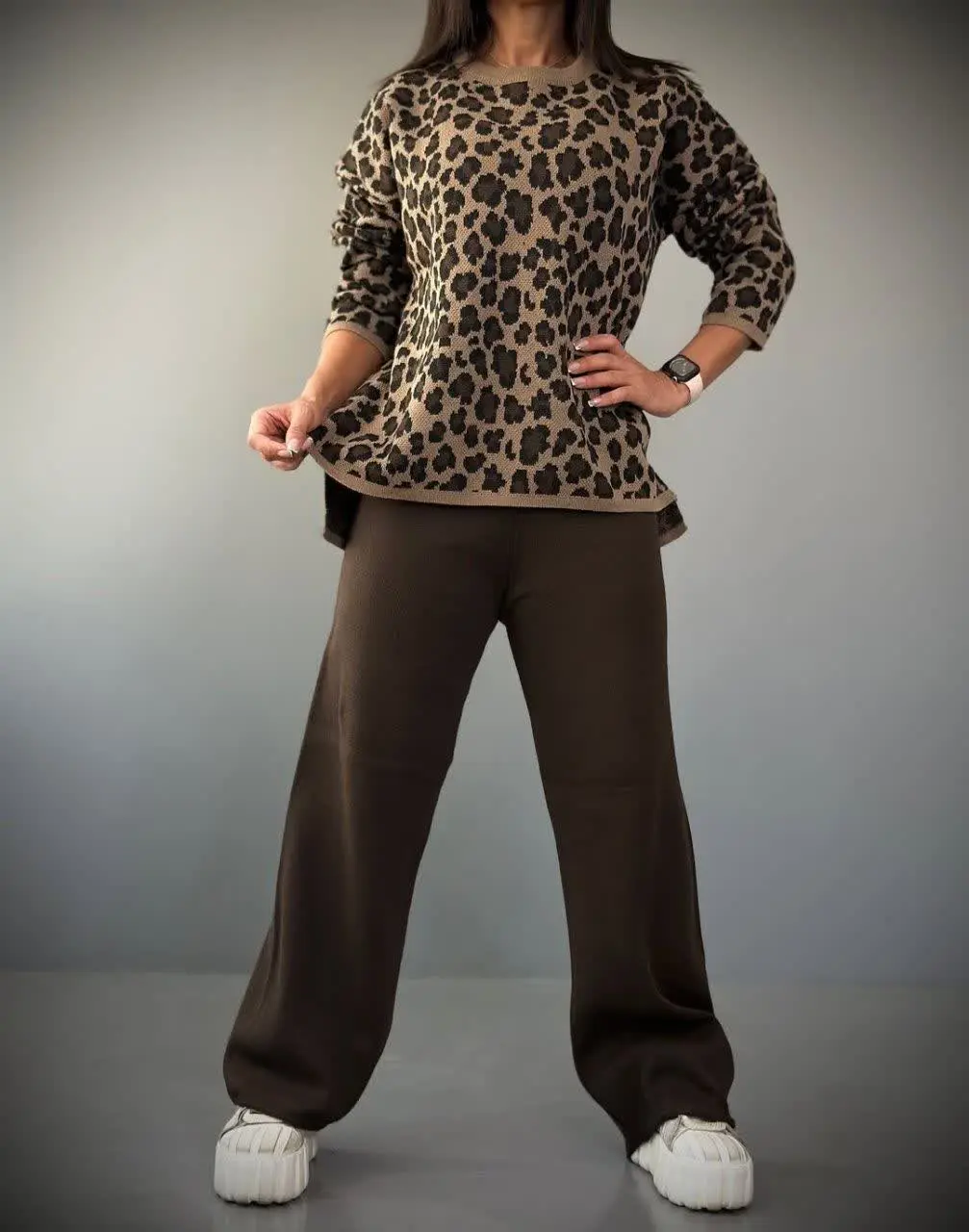 👗💥ست بافت پلنگی TETIS 💥👗