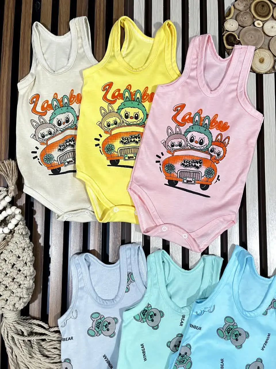 لباس بچه گانه رکابی زیر دکم...