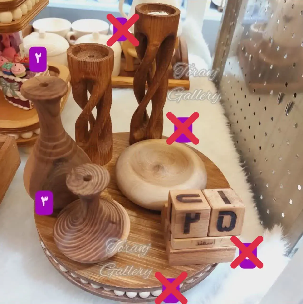 💥گلدان بلند چوبی شماره ۲💥