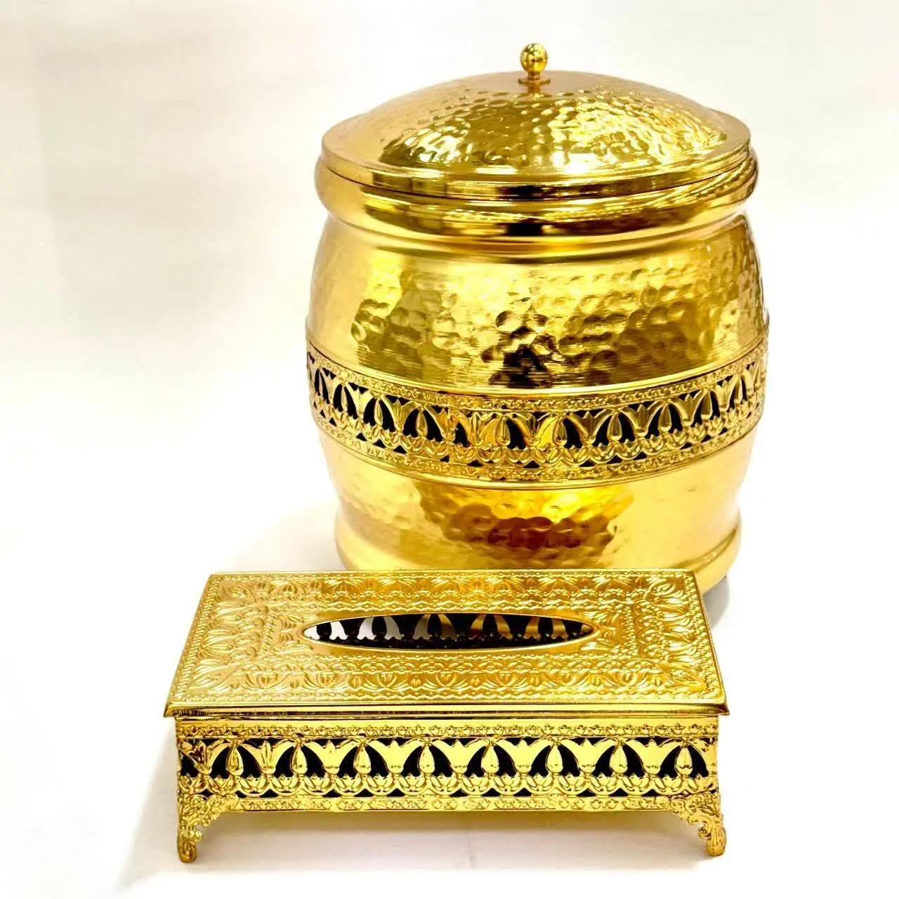 🛑 سطلجادستمال خمره ای طلایی...