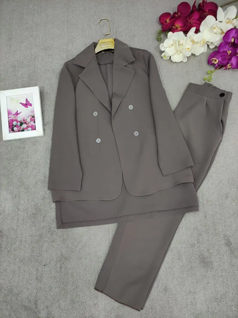 🍃نام: ست مانتو شلوار مازراتی برکه
