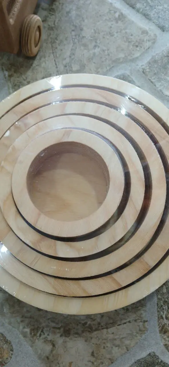 ظرف ۵ تیکه چوبی
