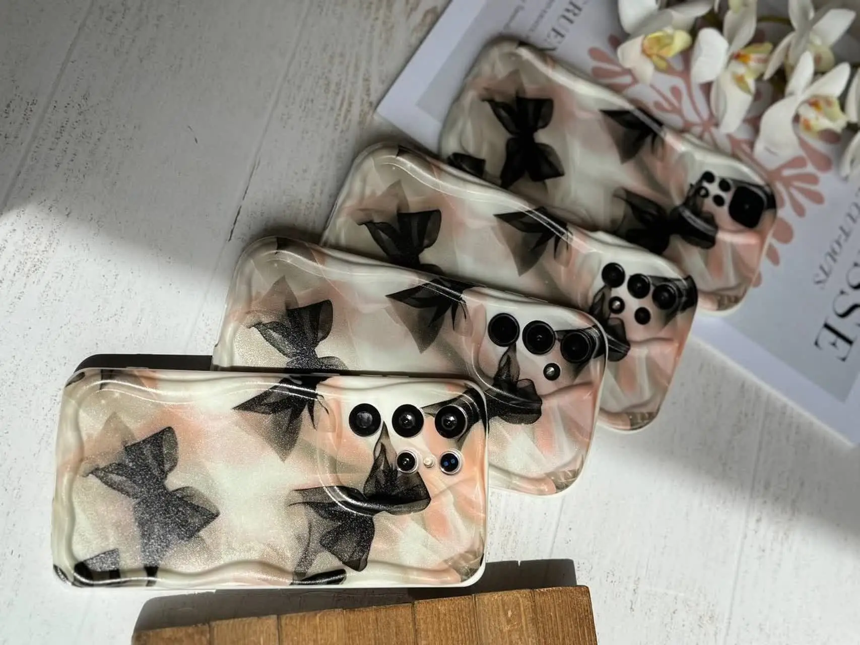 📱مدل قاب: قاب موجی پاپیونی مخصوص انواع #سامسونگ #شیائومی 
