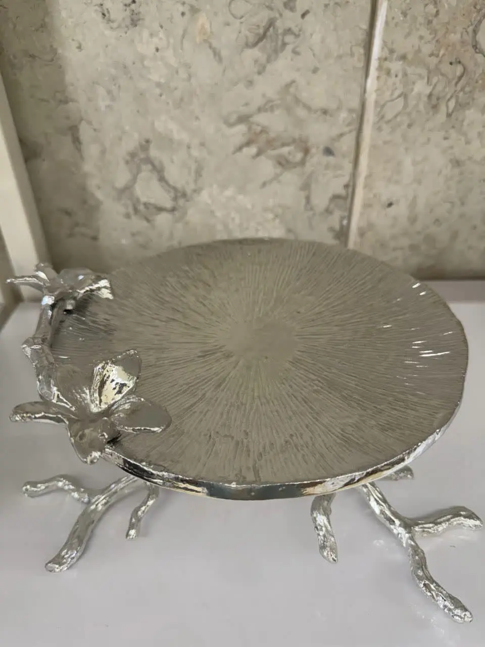 شیرینی خوری گل نرگس نقره ای