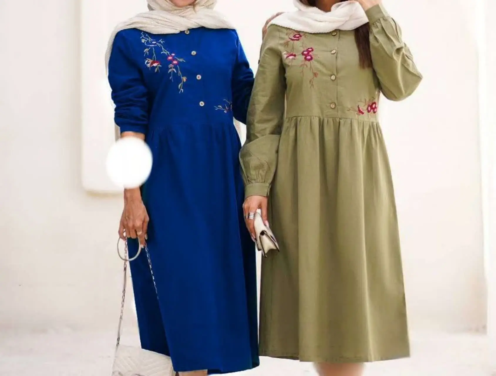 💥 پیراهن گلدوزی سوگند😍