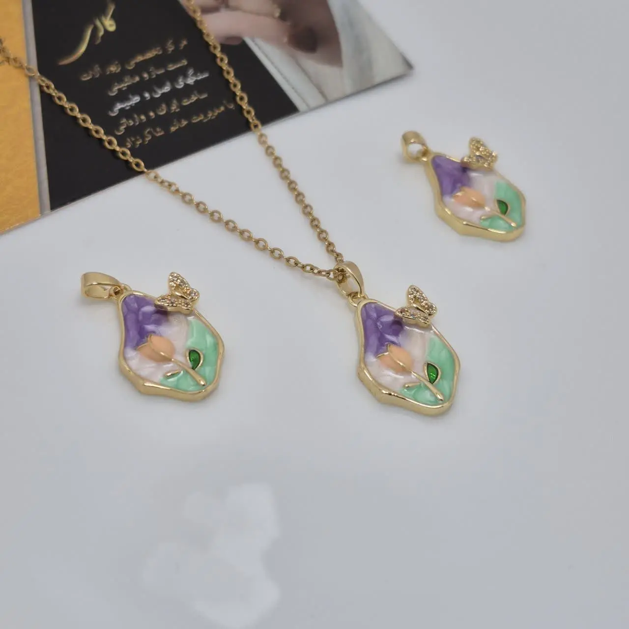 گردنبند جدید مینا کاری ☺️