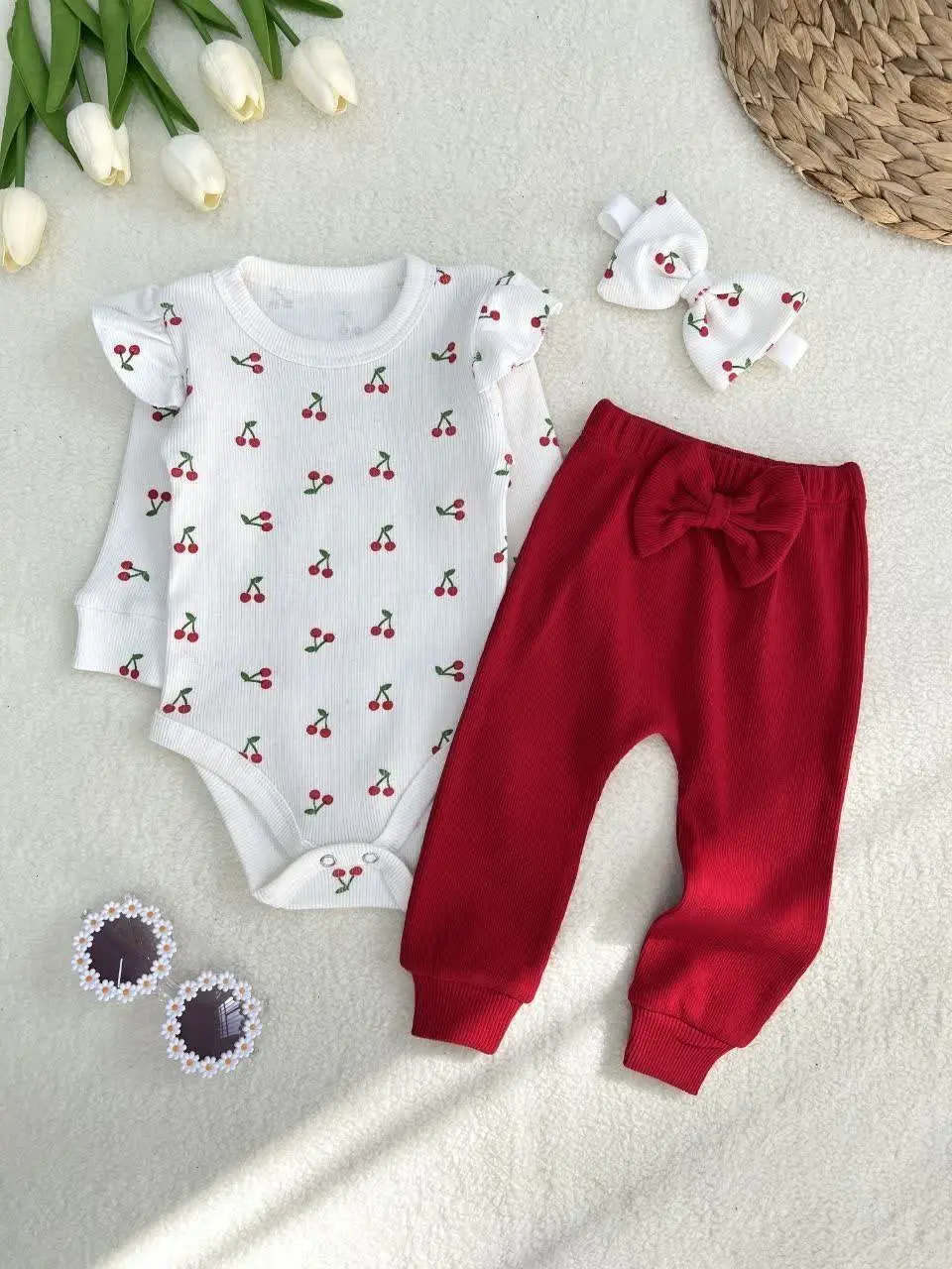 ست ۳ تیکه آلبالو🍒