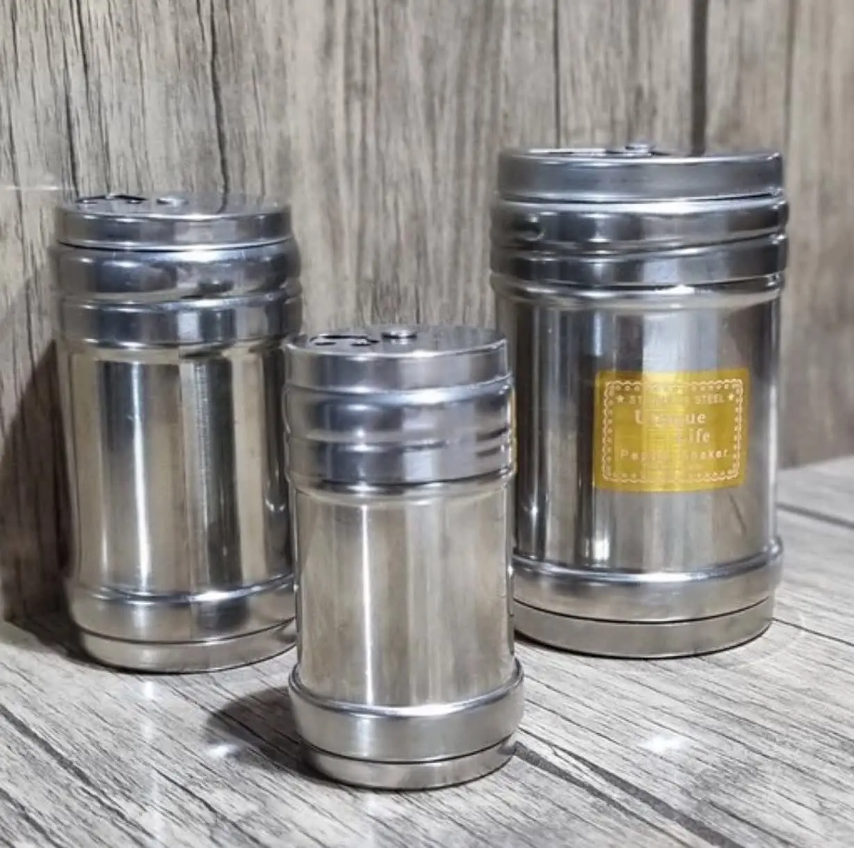 جا ادویه سه تایی (سه سایزی) استیل یونیک اصلی
