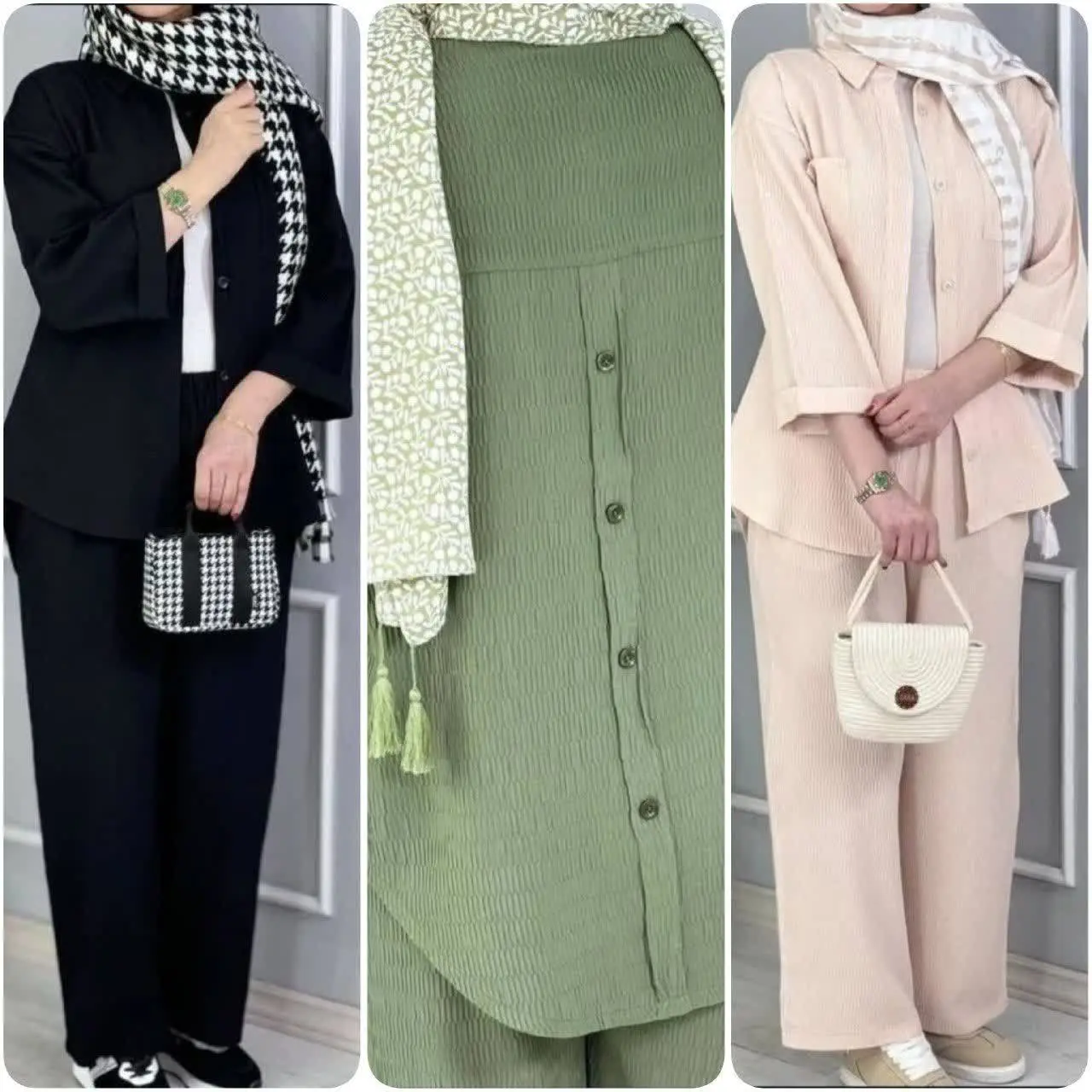 ❤️مانتو و شلوار ⭕️قواره دار...