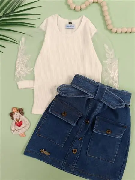 شومیز آستین تور 
