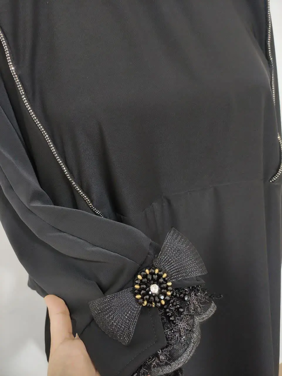 🏴نام: مانتو عبایی آستین پاپیون